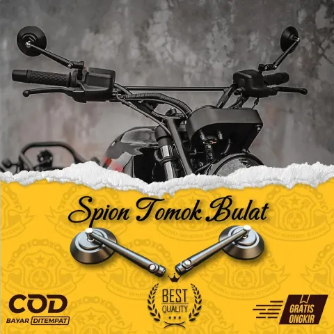 Spion Tomok Jokowi Retro Bulat Kaca Bening Tangkai Engsel…