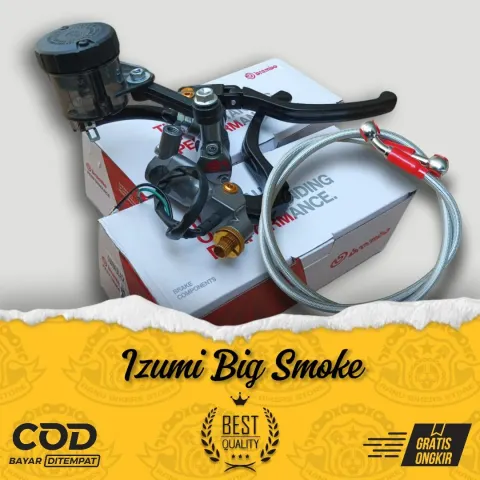 Master Rem IZUMI Tabung Big Smoke set Selang Rem 90cm…