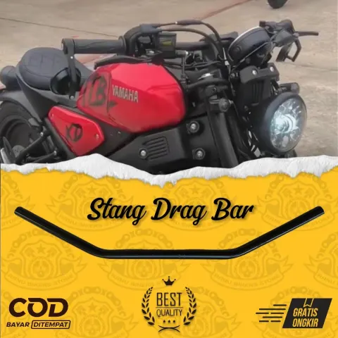 Stang Bobber Dragbar Motorcycle Custom 22mm Tebal 2mm XSR,…